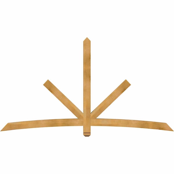 Ekena Millwork Alberta Rough Sawn Timber Gable Bracket, Western Red Cedar, 96"W x 52"H x 4"D x 4"F, 13/12 Pitch GBW096X52X0404ALB00RWR - main